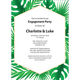Tropical Leaves Shower Invitations Image 3 of 6